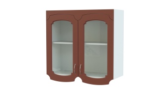 Эмилия шкаф-витрина с полками BMS