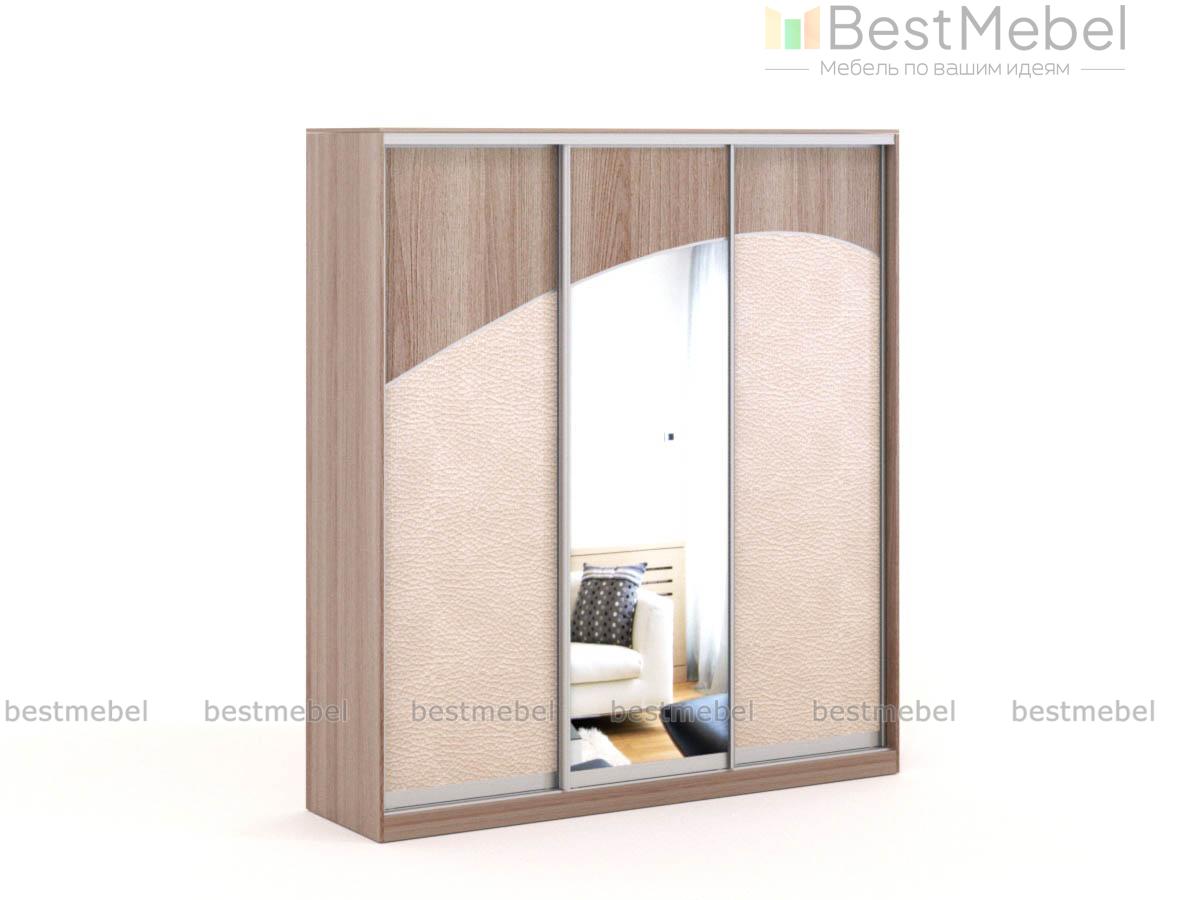 Шкаф-купе Аурум 6 кожа BMS - Фото