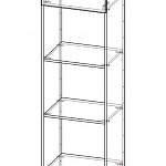 Схема сборки Стеллаж Браво 1 BMS