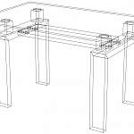 Схема сборки Кухонный стол Токио BMS