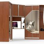 Угловой шкаф-купе с рабочим местом Арфа BMS - Фото 6