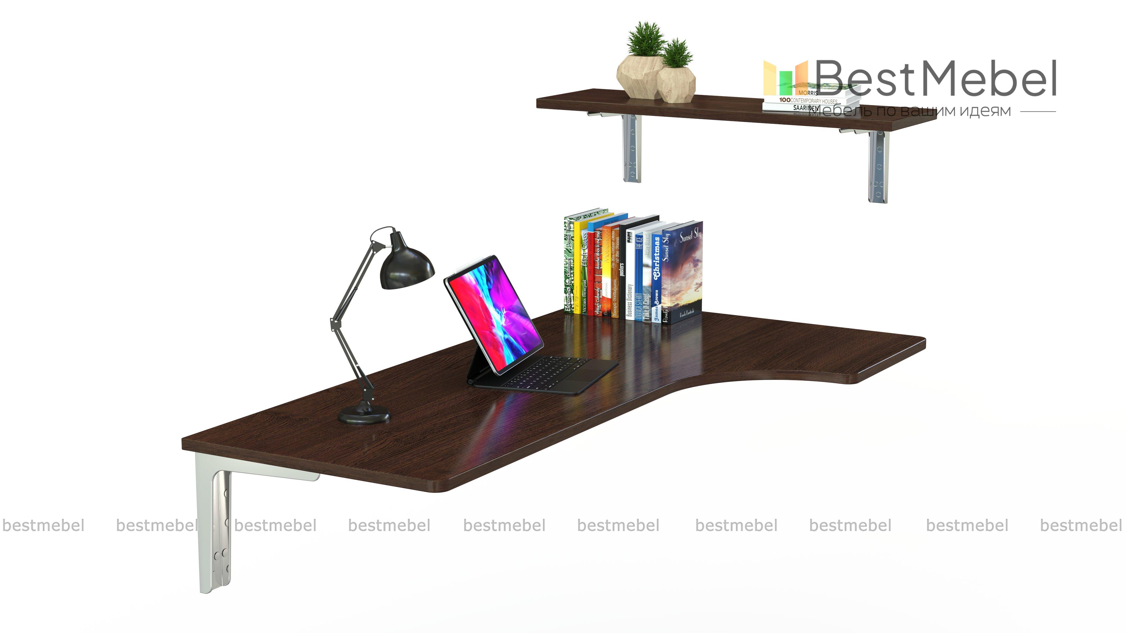 Навесной письменный угловой стол Прима 27 BMS - Фото