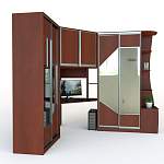 Угловой шкаф-купе с рабочим местом Арфа BMS - Фото 8