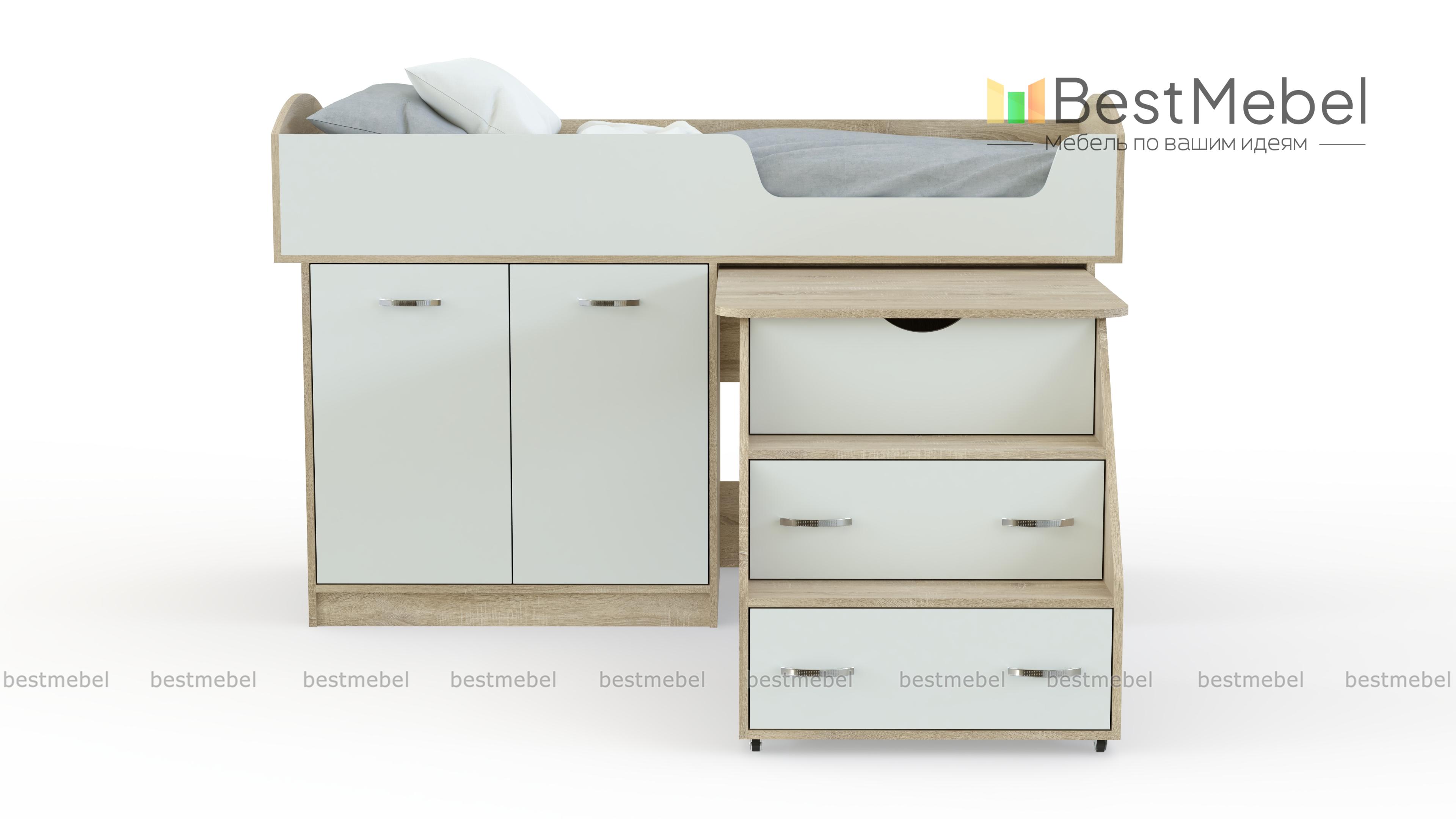 Кровать чердак Дюймовочка 2 BMS - Фото