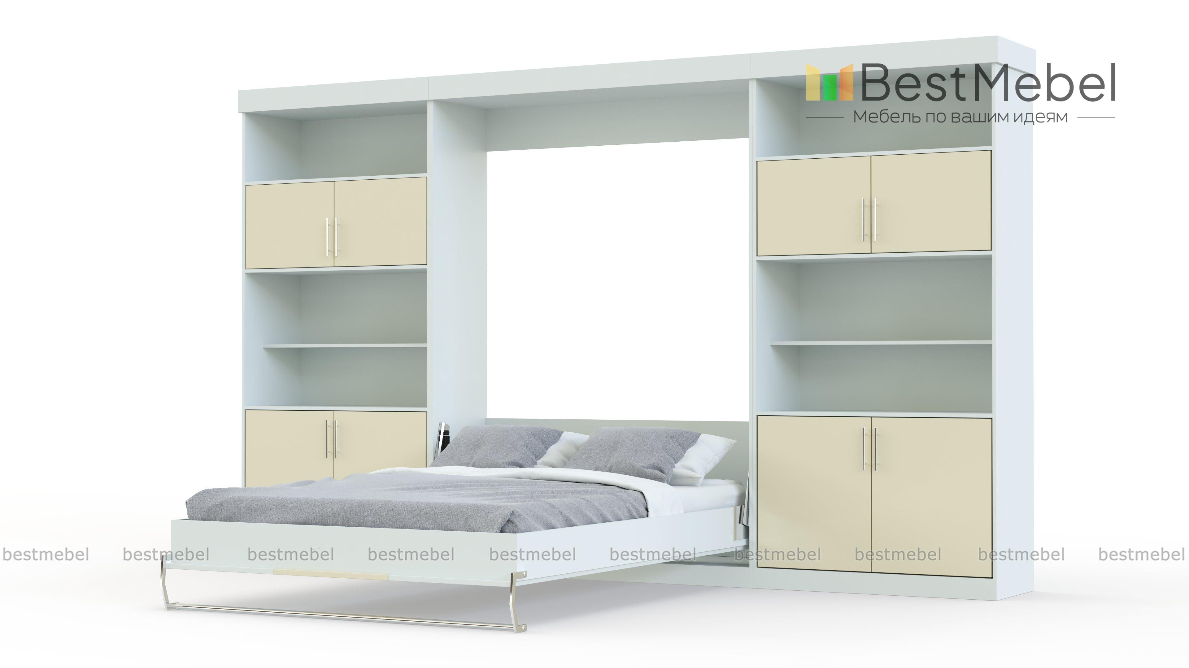 Шкаф-кровать трансформер Марта 2 BMS - Фото