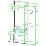 Схема сборки Прихожая Смарт 2-02 BMS