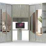 Угловой шкаф-купе с рабочим местом Арфа BMS - Фото 4