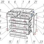 Схема сборки Комод Логос №31 BMS