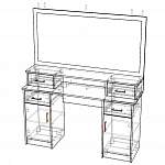 Схема сборки Туалетный столик Янна 5 BMS