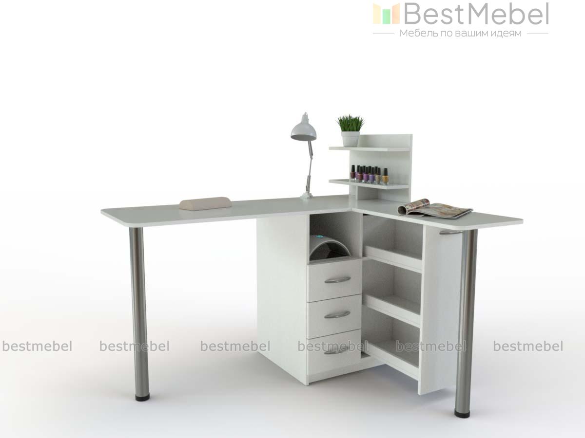 Угловой маникюрный стол Лиззи BMS - Фото