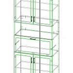 Схема сборки Шкаф-секретер 6.11 Радуга BMS