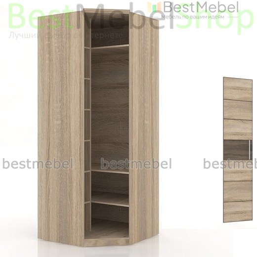 Шкаф угловой Бруна ЛД BMS - Фото