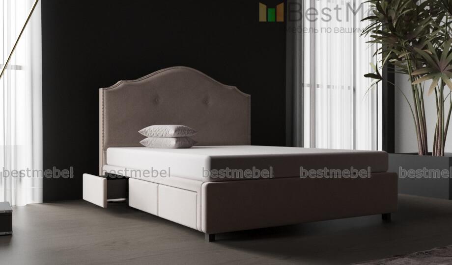 Кровать с 3 ящиками Жасмин 9 BMS - Фото