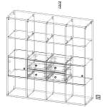 Схема сборки Стеллаж Каллакс Kallax 20