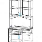 Схема сборки Буфет Прованс 3 BMS