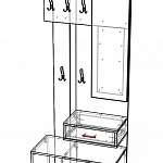 Схема сборки Прихожая Смарт 2-01 BMS