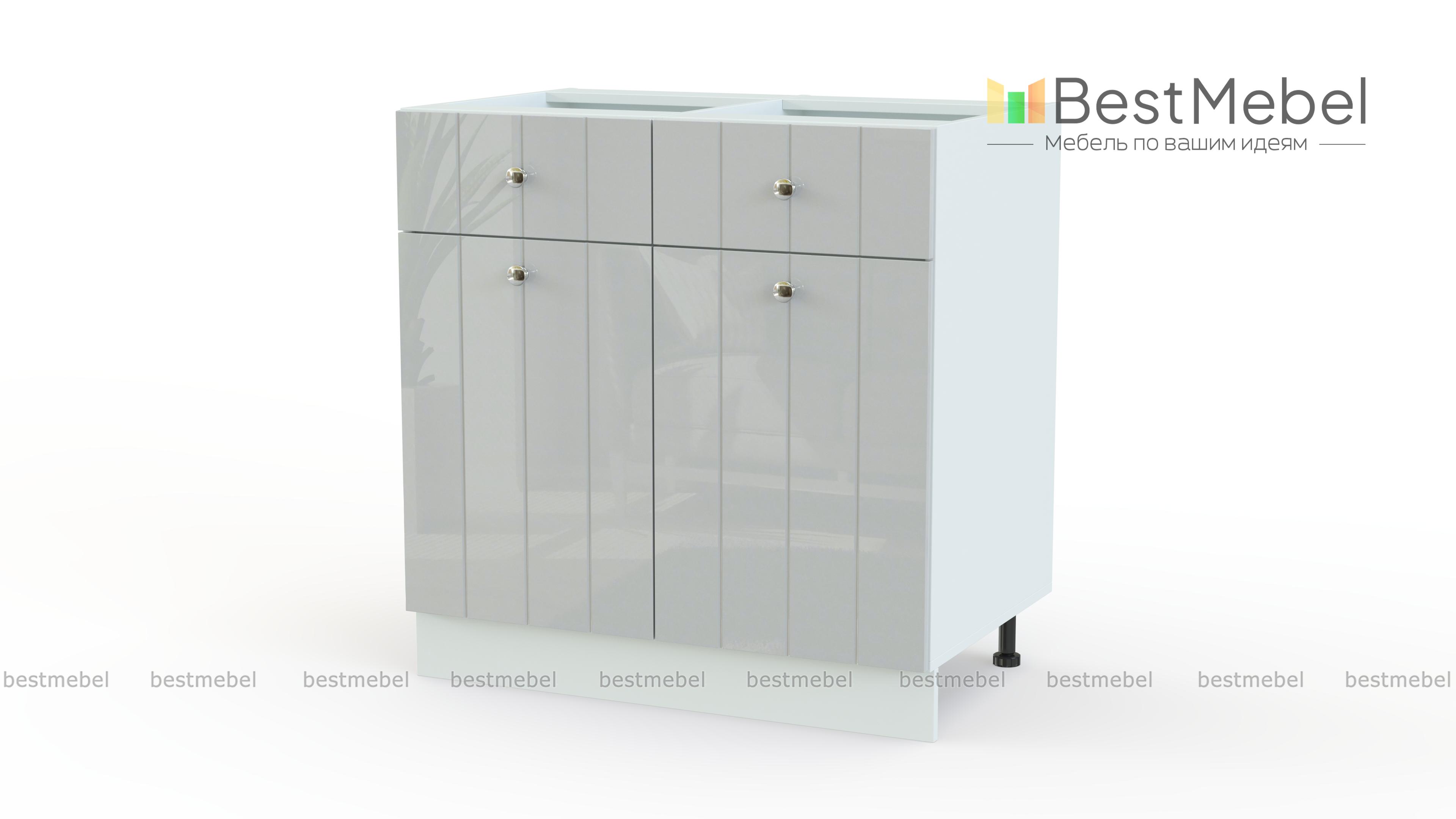 Шкаф нижний с 2-мя дверцами и 2-мя ящиками Прованс BMS - Фото