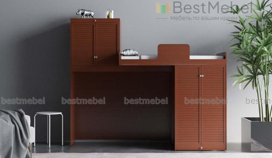 Кровать-чердак Корсар со шкафом BMS - Фото