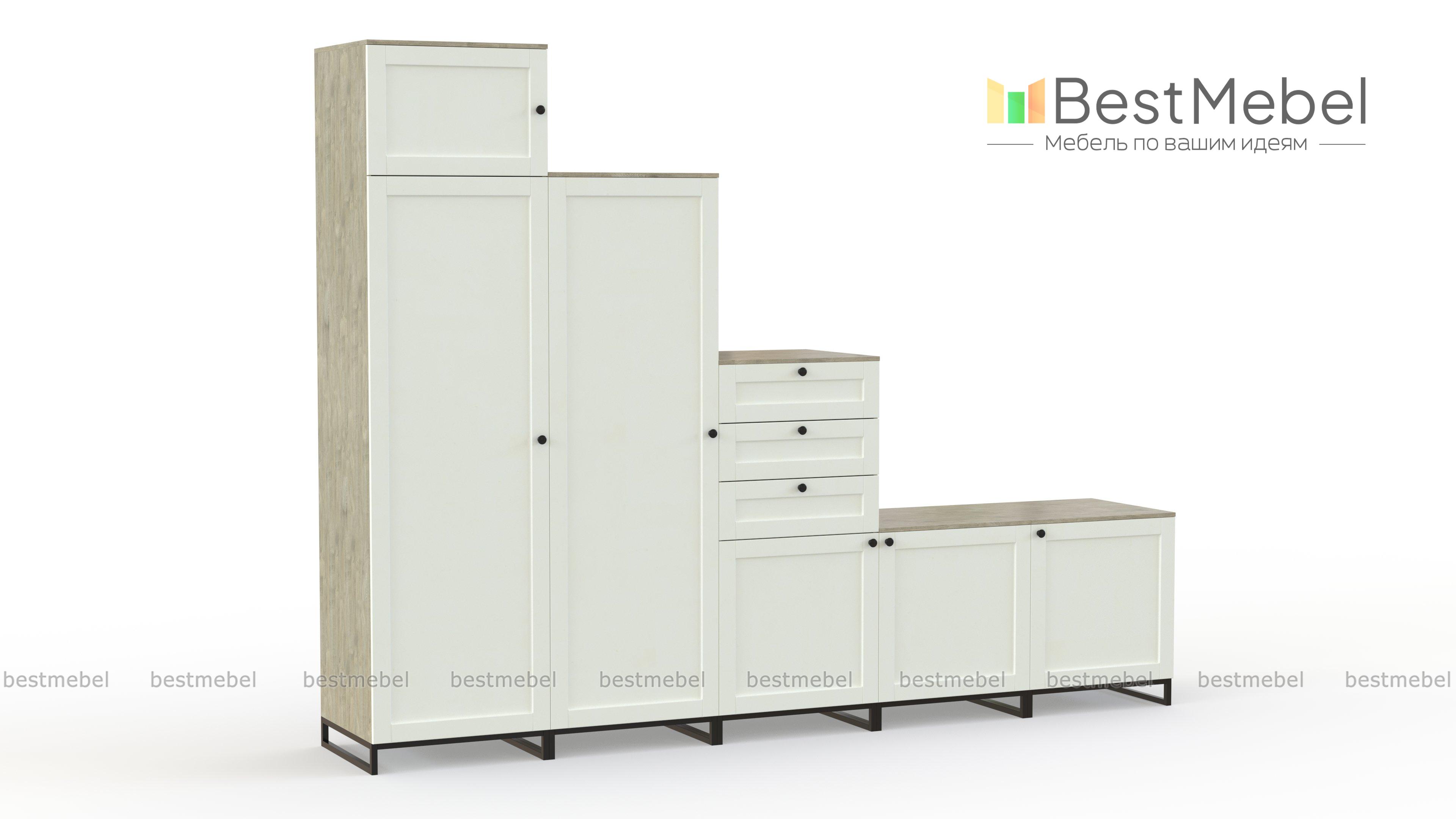 Шкаф распашной Норт 10 BMS - Фото