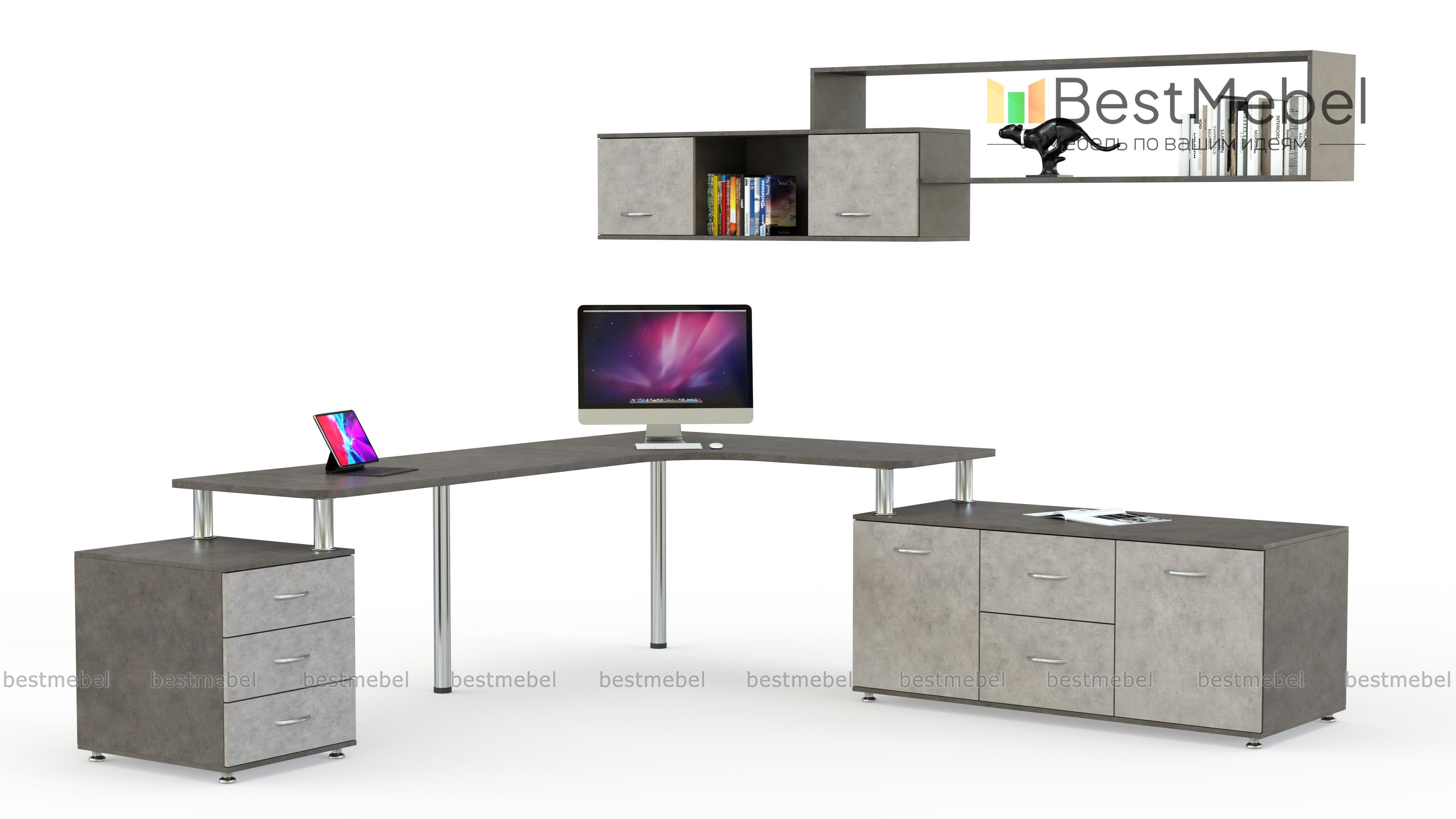 Письменный стол для двоих Колор 57 BMS - Фото