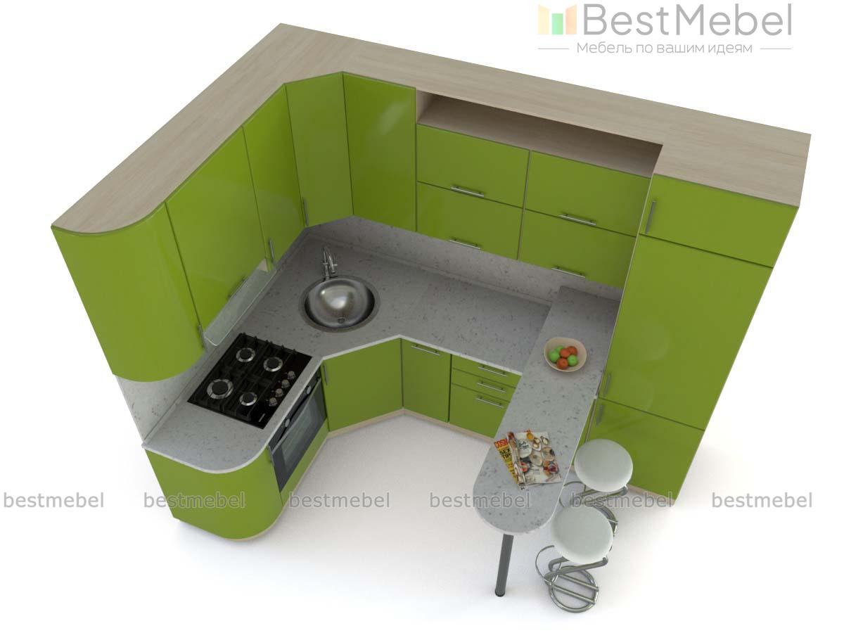 Кухня с барной стойкой Фантазия BMS - Фото