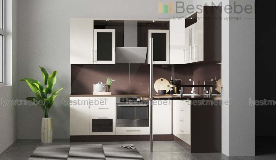 Кухня с барной стойкой Каприччо BMS - Фото