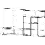 Схема сборки Стенка для гостиной Максима Модель 10 BMS