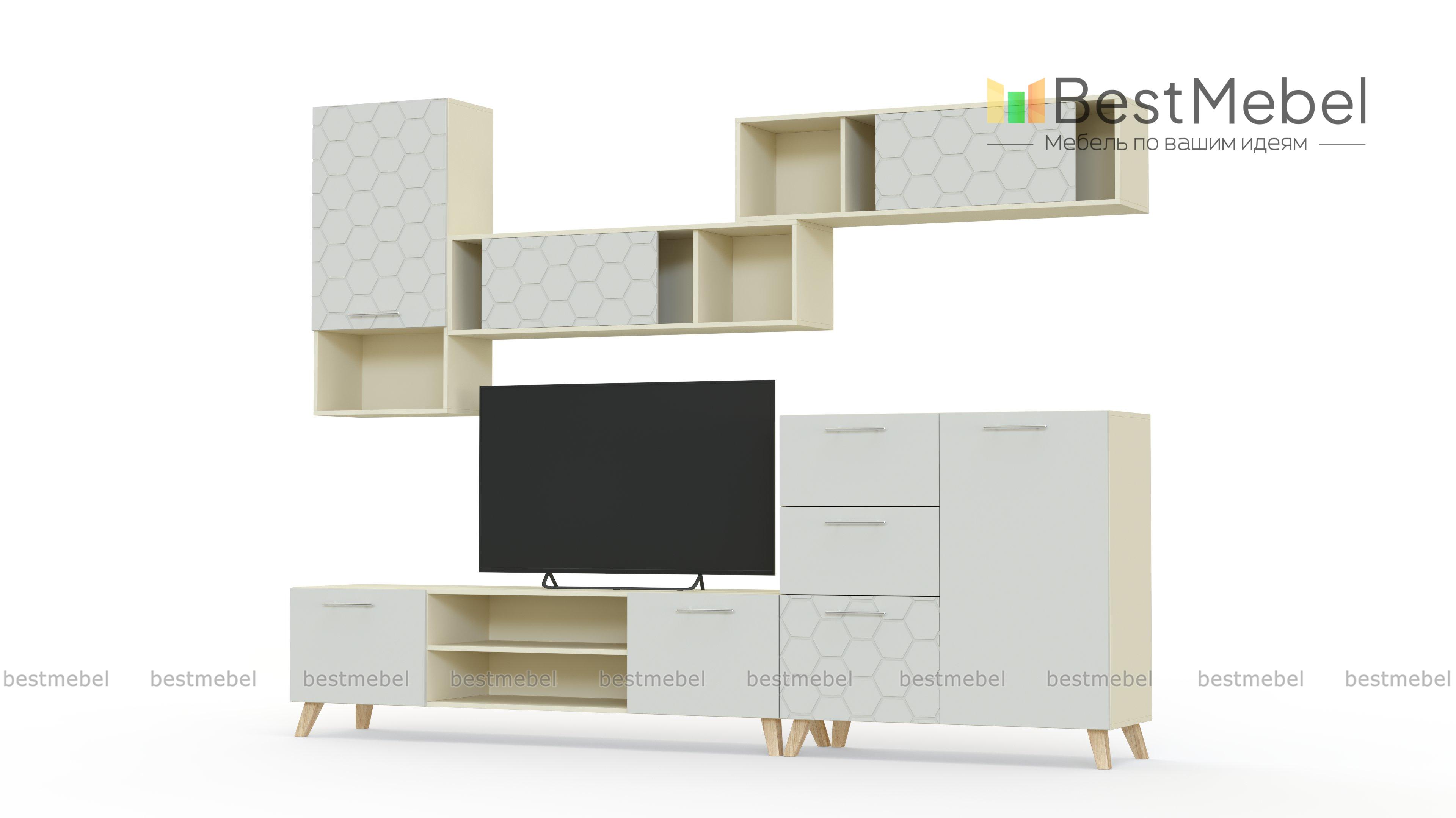 Стенка для гостиной Ромира 11 BMS - Фото