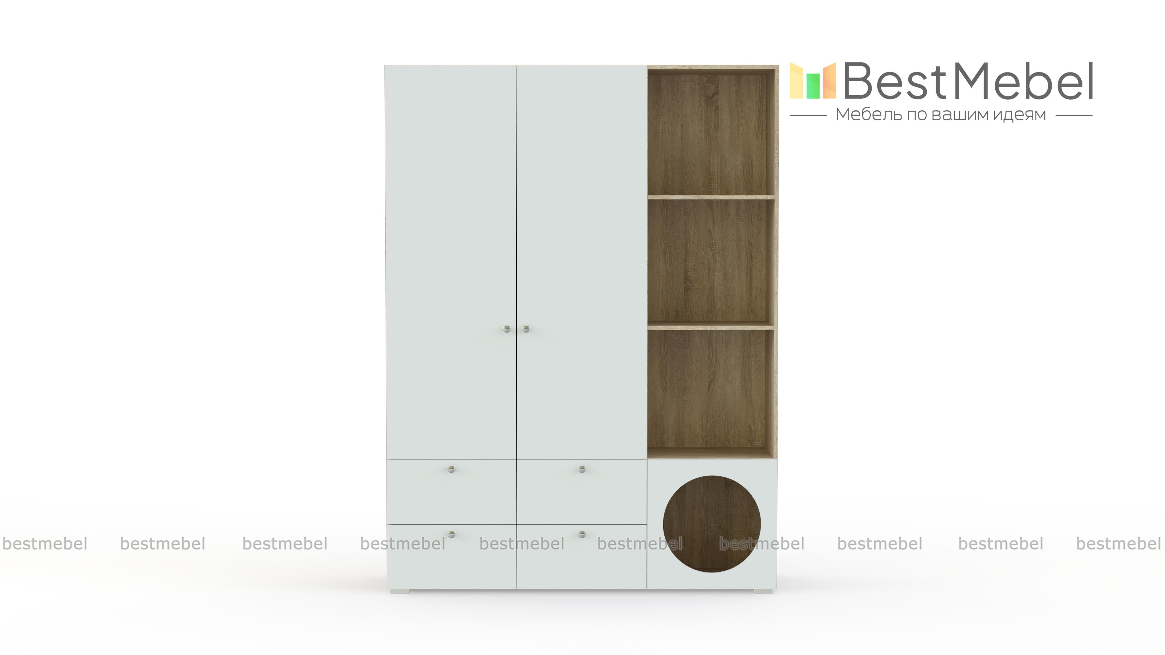 Шкаф распашной Авелин 5 BMS - Фото