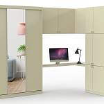 Шкаф-купе с зеркалом и столом Моника BMS - Фото 5