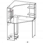 Схема сборки Стол офисный угловой Эми 9 BMS