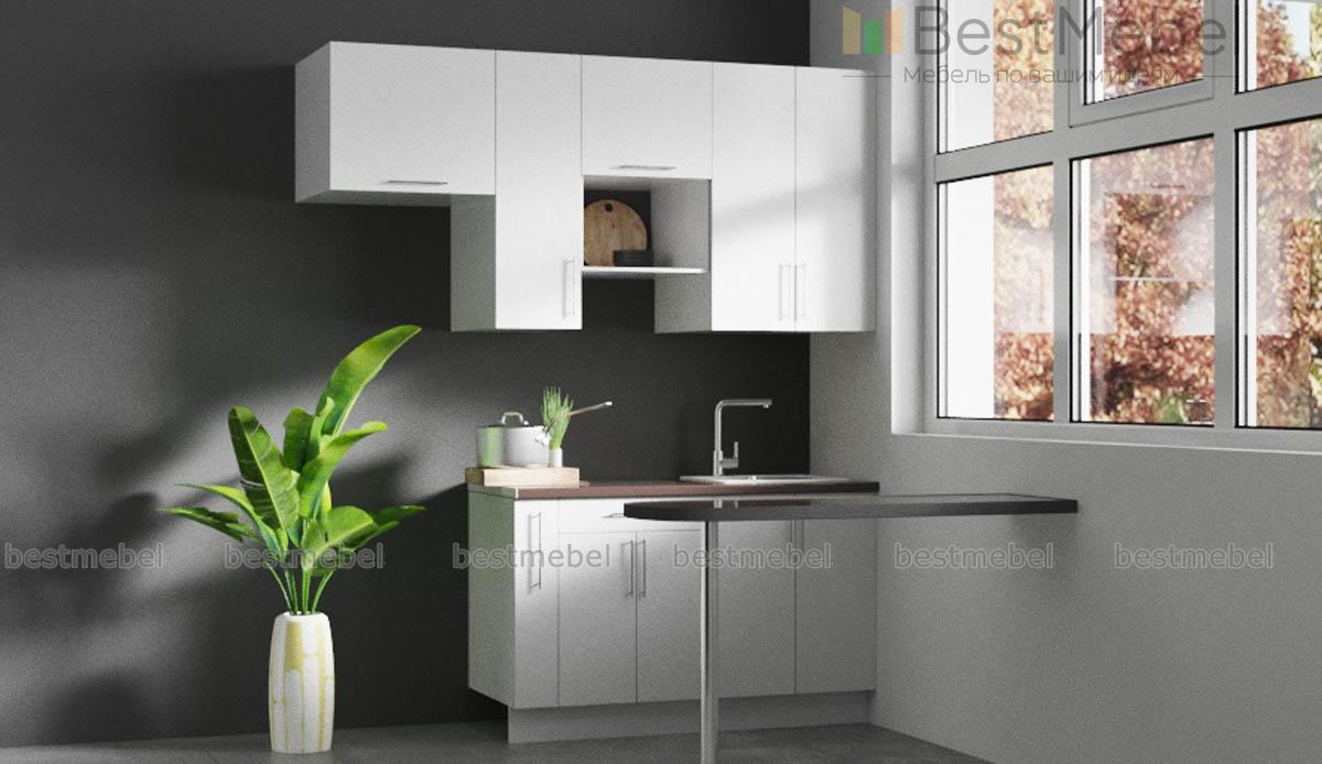 Кухня Мини-21 с барной стойкой BMS - Фото