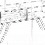 Схема сборки Столик журнальный Микки с выдвижным ящиком BMS