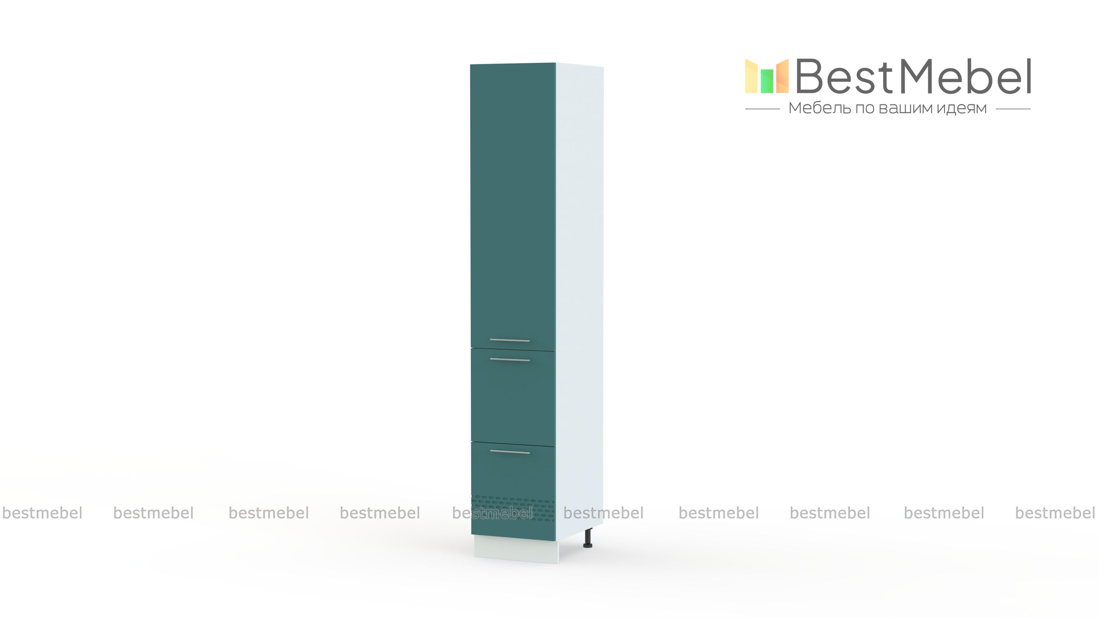 Шкаф верхний пенал Капля 400мм с ящиками BMS - Фото