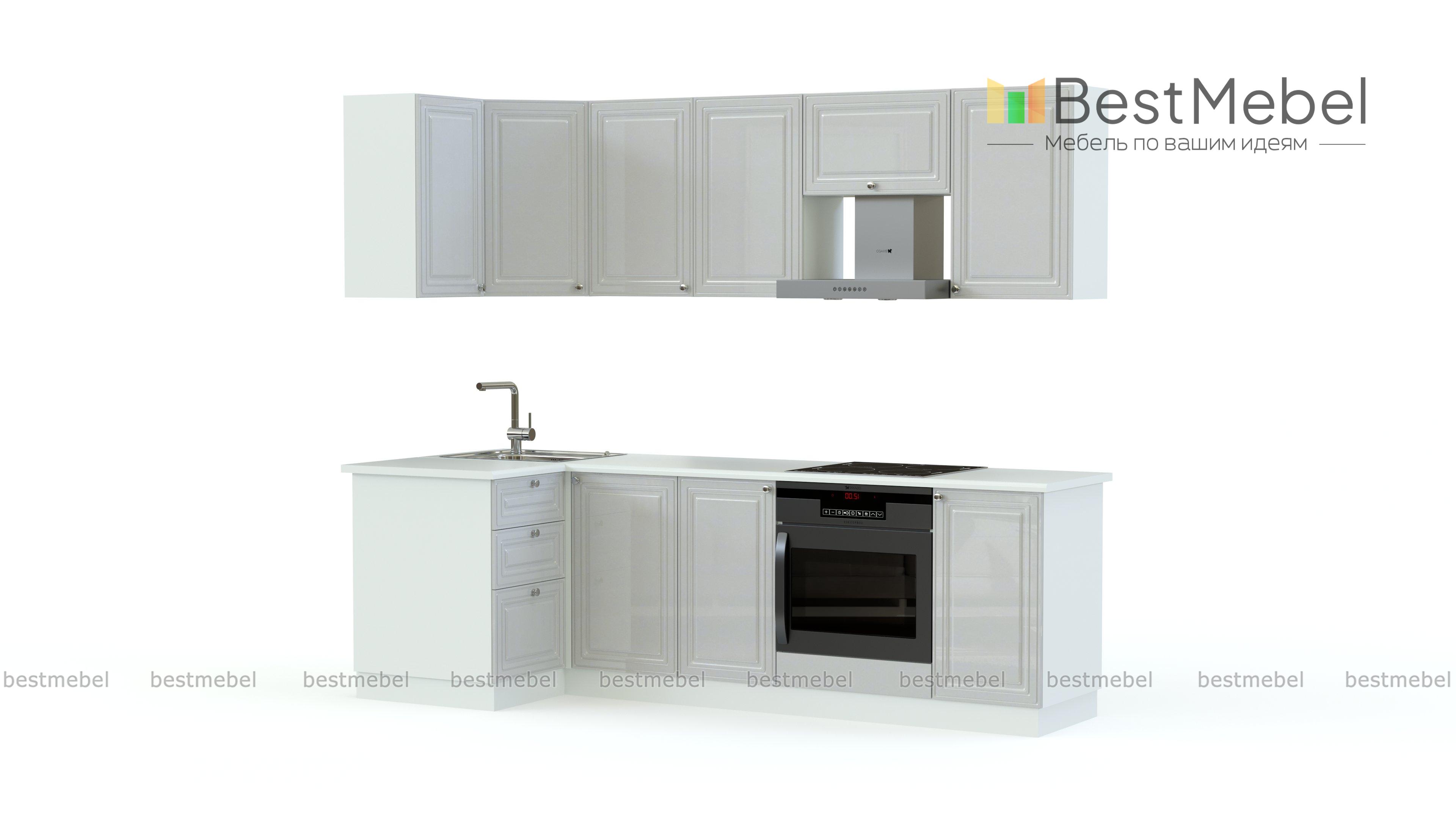 Кухонный гарнитур Ева угловой 2400 BMS - Фото
