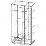 Схема сборки Распашной шкаф Модерно 10.1 BMS