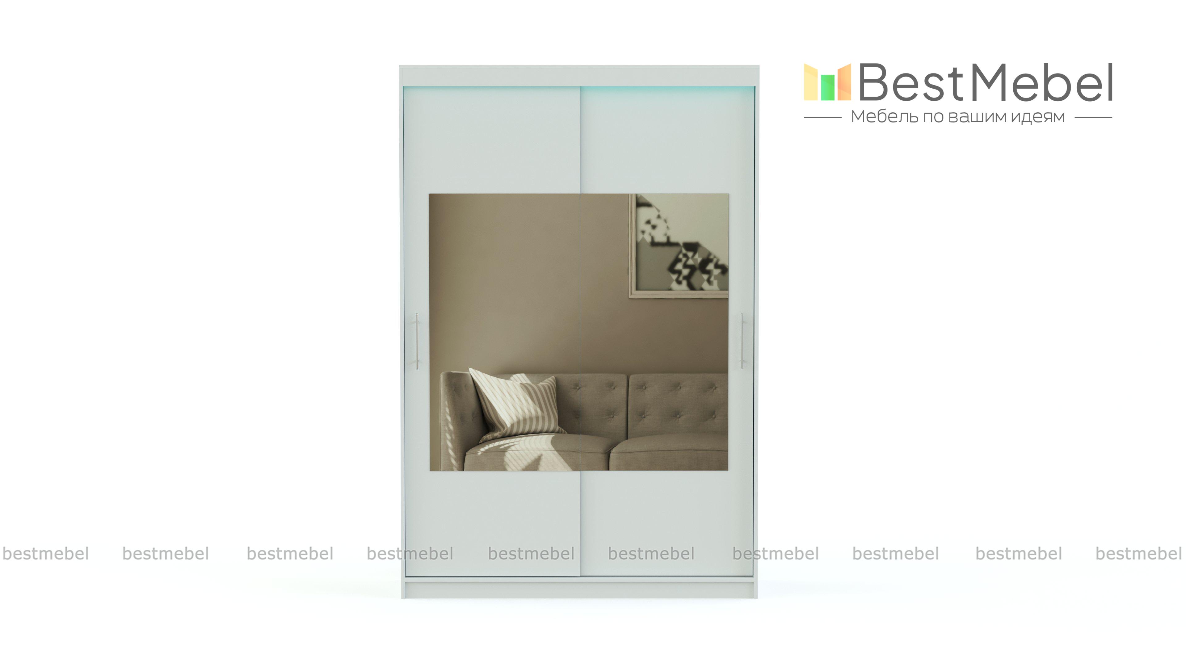 Шкаф-купе с зеркалом Идея 28 BMS - Фото