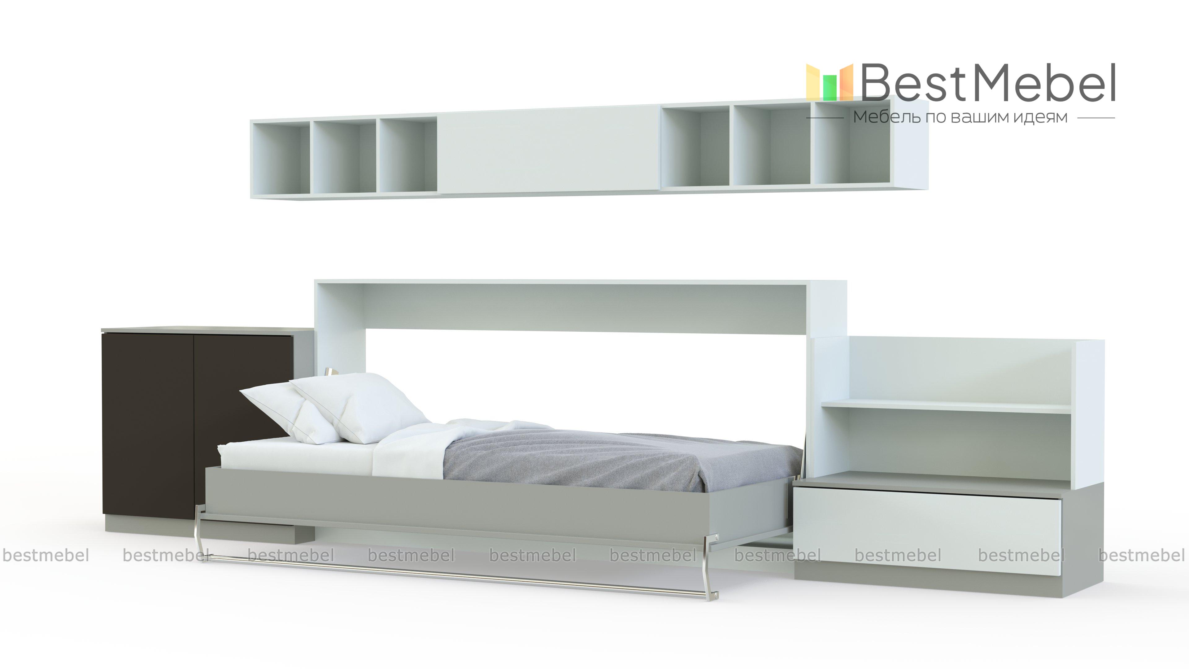 Шкаф-кровать трансформер Элли 9 BMS - Фото