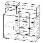 Схема сборки Комод Лидер 41 с надставкой BMS