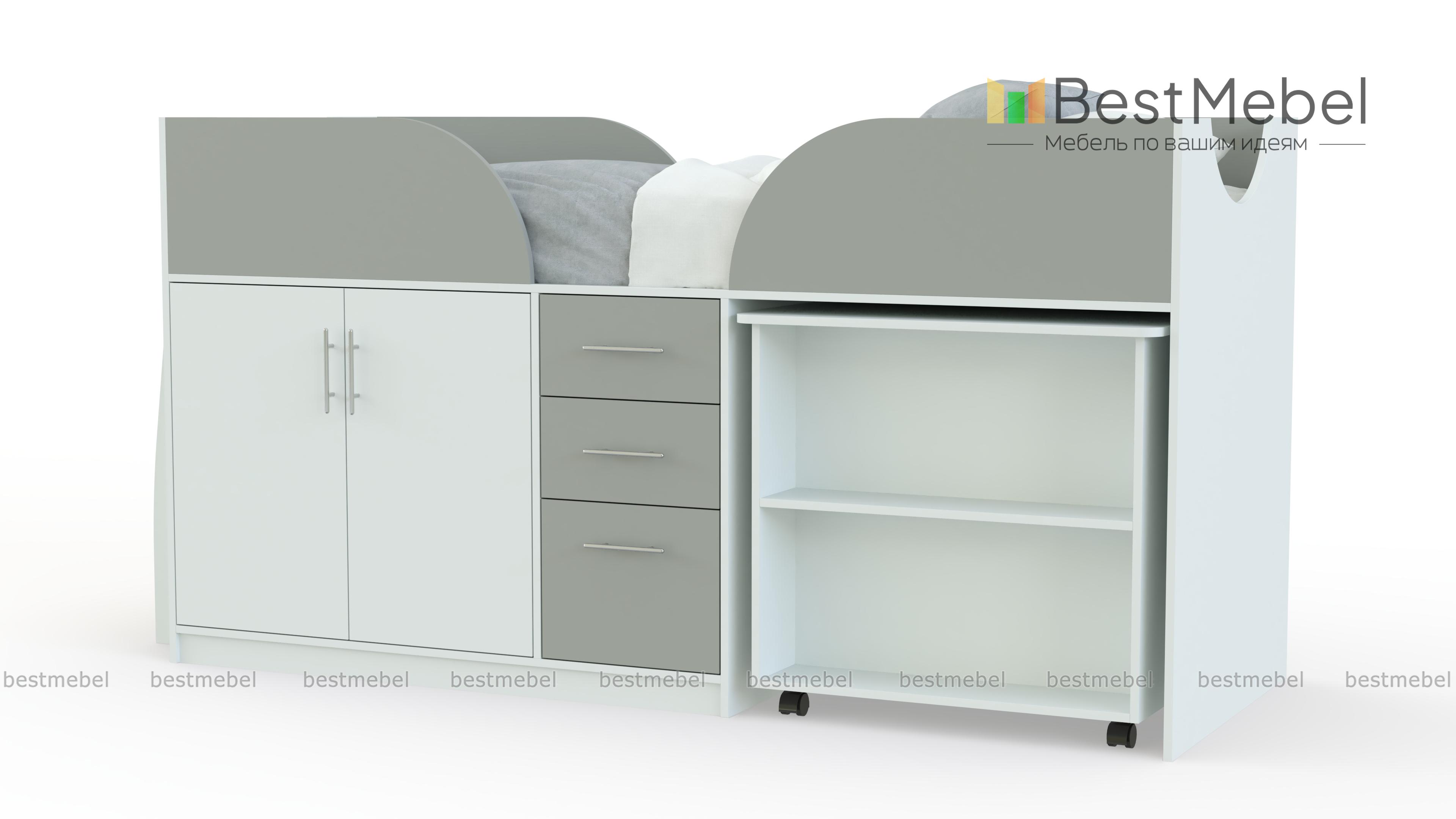 Детская кровать-чердак Дет41 BMS - Фото