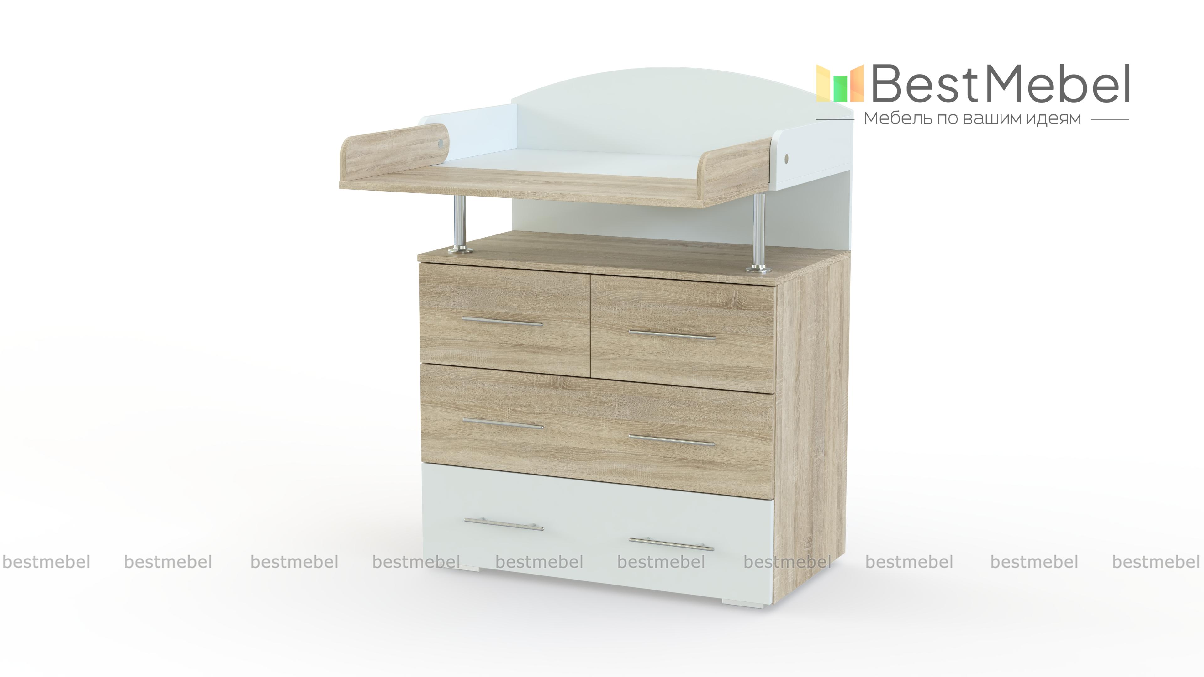 Комод пеленальный Луи 2 BMS - Фото