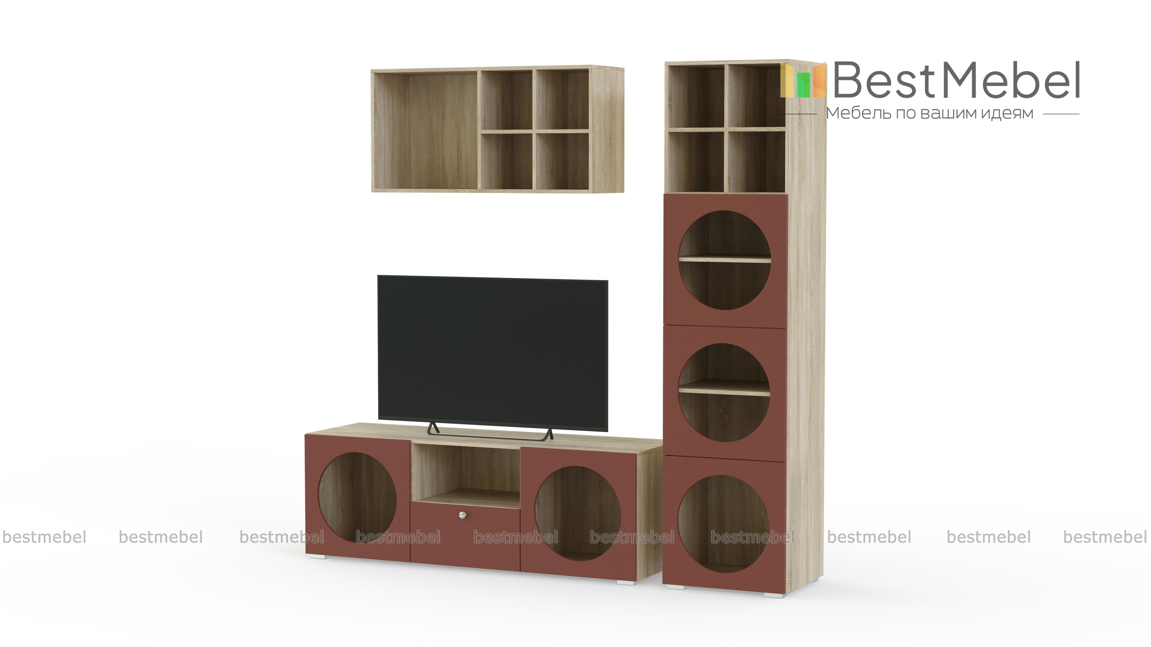 Стенка для гостиной Авелин 2 BMS - Фото