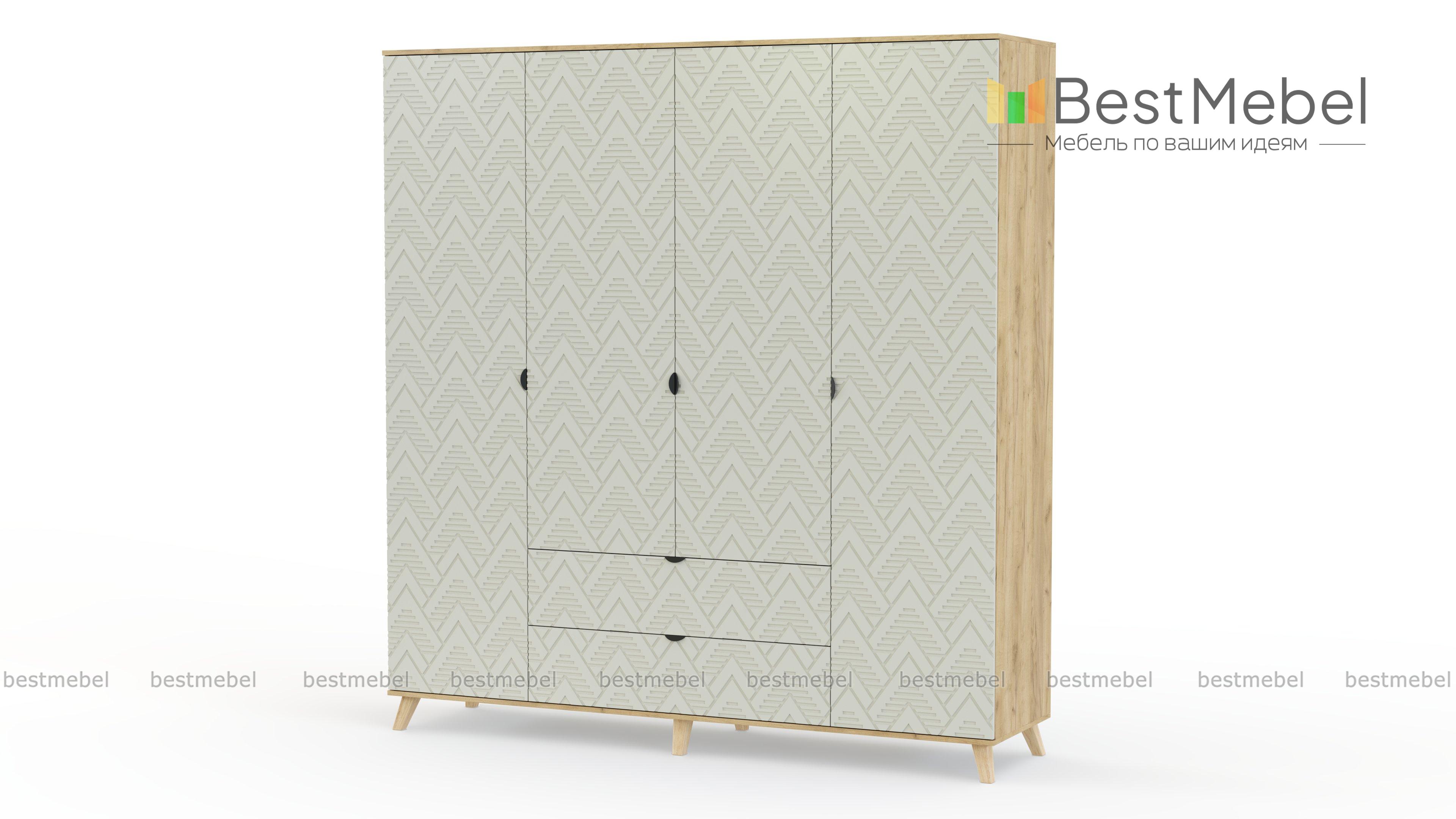 Шкаф распашной Голд Сайд 2 BMS - Фото