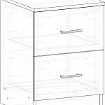 Схема сборки Прикроватная тумба Светлана 2 BMS