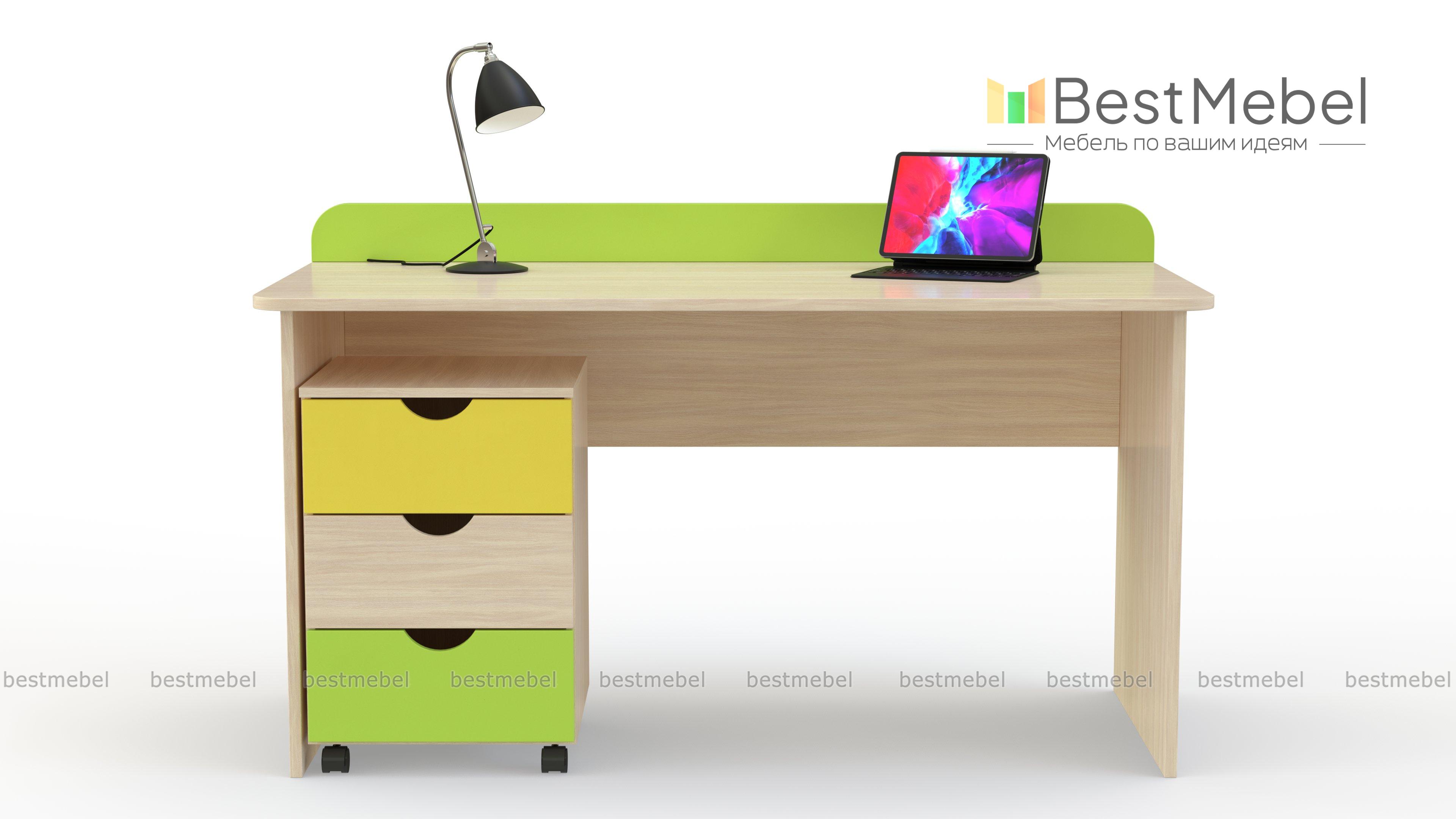 Стол с тумбой Школа-4 BMS - Фото