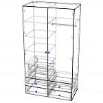 Схема сборки Детский шкаф Флай-1 BMS