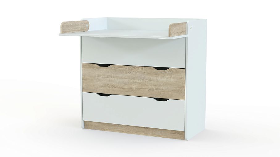 Комод-пеленатор Colour на 3 ящика BMS - Фото