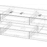 Схема сборки Тумба ТВ Горизонт 8 BMS