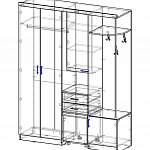 Схема сборки Прихожая Елена 03 BMS