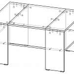 Схема сборки Стол журнальный Шерри BMS